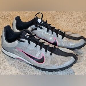 Nike Jana Star XC IV Track and Field Shoes,Women's Size 10, Grey, Black and Pink